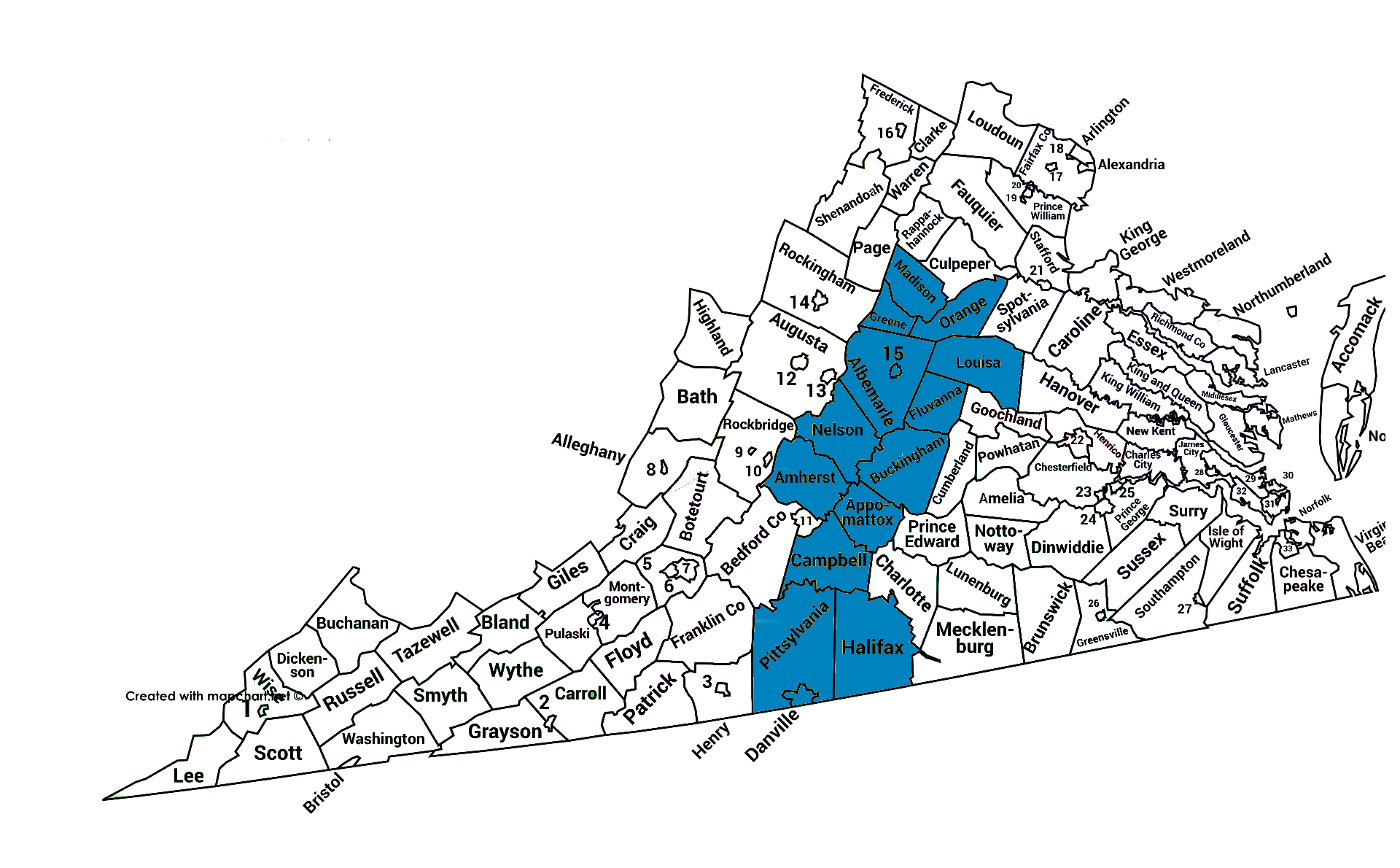 Kelsey Harris علاقے کا نقشہ